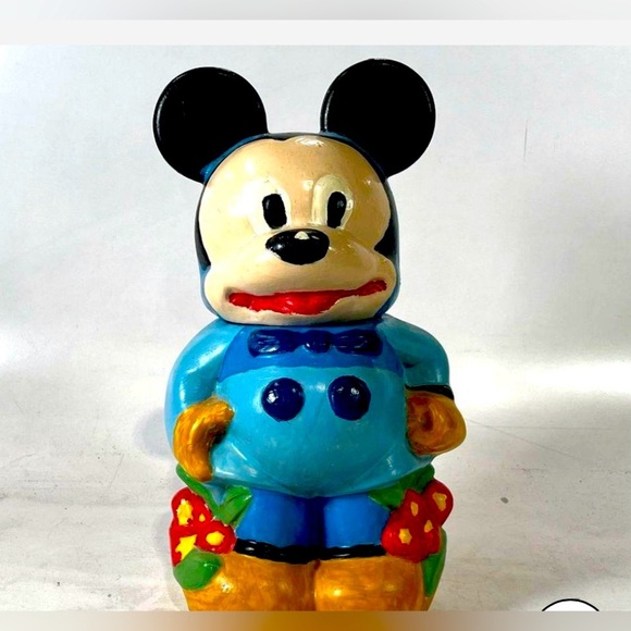 1979 Mickey and Minnie Mouse - VINTAGE Two Side Turnabout COOKIE JAR - Picture 2 of 5